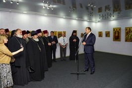 В галереї «Бузок» відкрилася виставка робіт іконописної майстерні Харківської єпархії