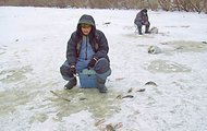 Рибалок переконливо просять не виходити на тонкий лід