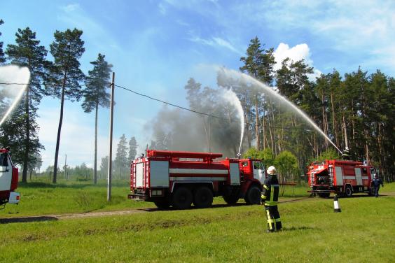 В області пройшли навчання з ліквідації лісових пожеж