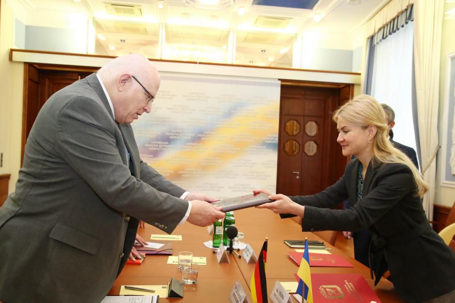 Зустріч Юлії Світличної з Генеральним консулом Федеративної Республіки Німеччина у Донецьку Вольфґанґом Мьоссінґером