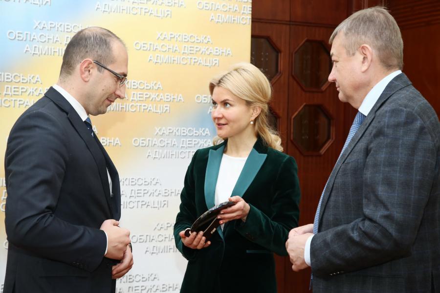Встреча Юлии Светличной с послом Македонии в Украине Столе Змейкоски