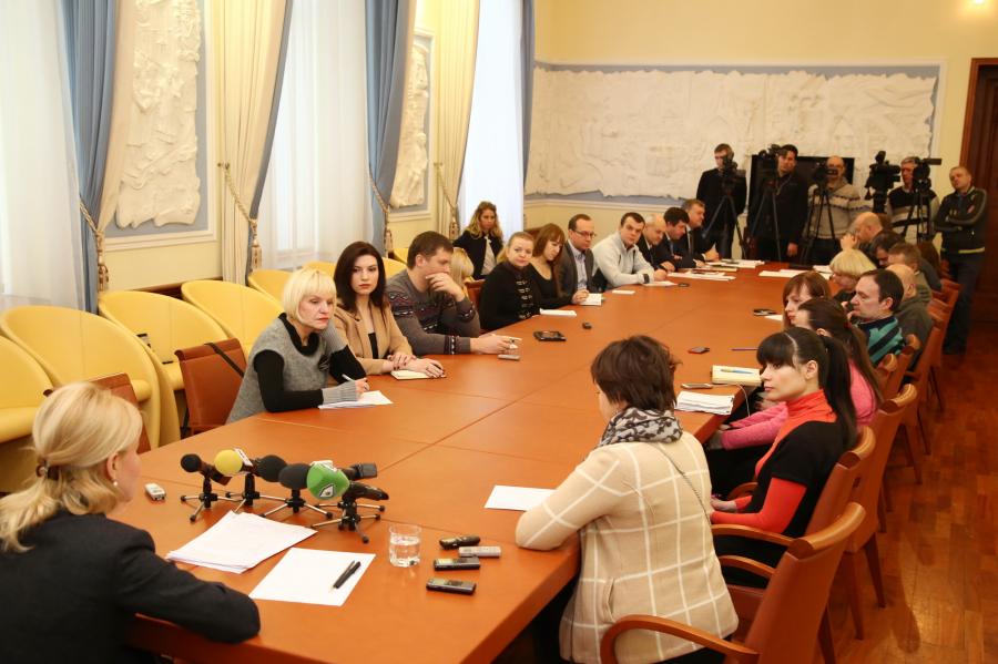 Встреча главы ХОГА Юлии Светличной с представителями харьковских СМИ