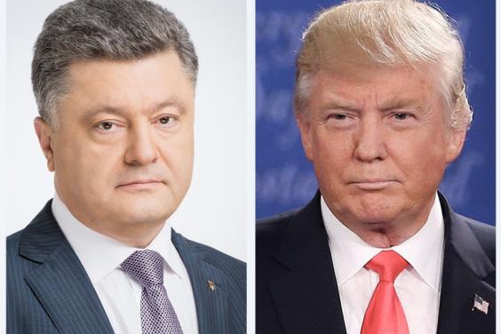 Петро Порошенко та Дональд Трамп обговорили зміцнення стратегічного партнерства між країнами
