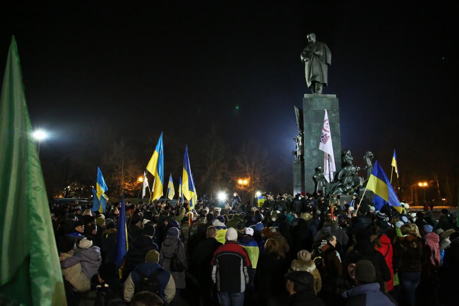 У Харкові відбувся мітинг-реквієм на честь Дня Героїв Небесної Сотні