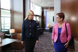 Юлія Світлична та Марі Йованович провели зустріч напередодні міжнародного економічного форуму