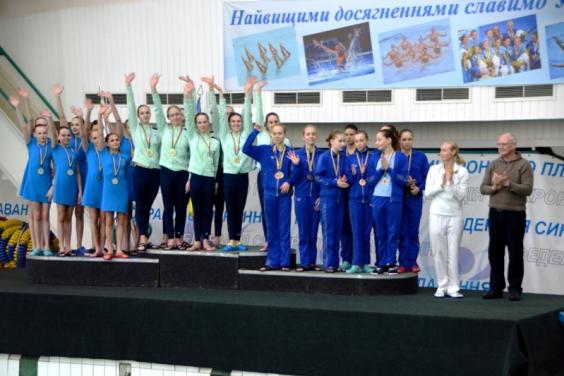 Юные синхронистки Харьковской области уверенно выиграли чемпионат Украины