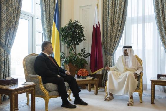 Президент України провів зустріч з Еміром Держави Катар Президент України провів зустріч з Еміром Держави Катар