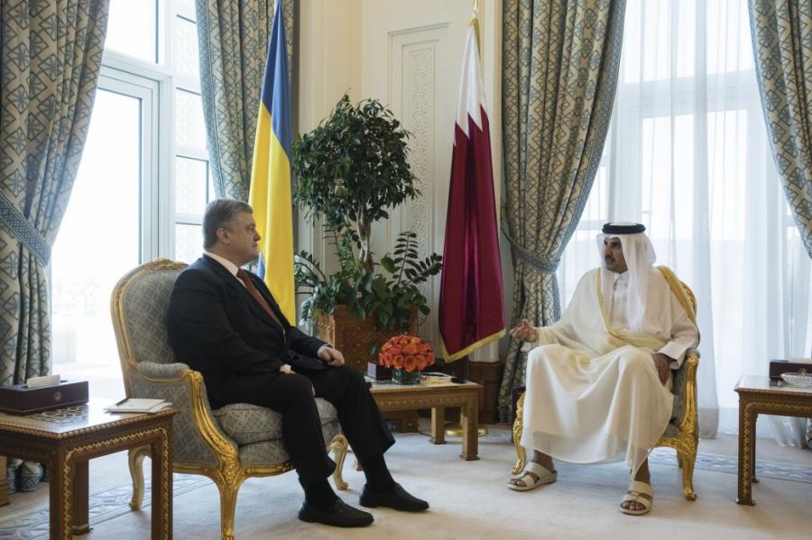 Президент України провів зустріч з Еміром Держави Катар