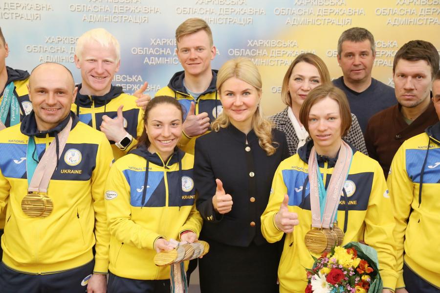Ви продемонстрували, що своєю працею всього можна досягти. Юлія Світлична – призерам Паралімпіади