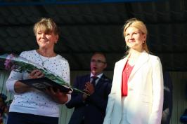 Юлия Светличная поздравила богодуховчан с 95-летием района