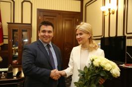Юлия Светличная провела встречу с Министром иностранных дел Украины Павлом Климкиным