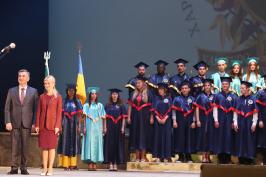 25 июня председатель ХОГА приняла участие в торжествах по случаю получения дипломов о высшем образовании выпускниками Харьковского национального медицинского университета