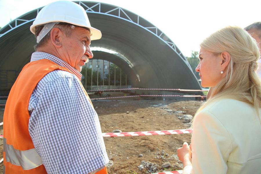 Голова ХОДА перевірила хід будівництва Красноградського ФОКу