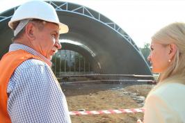 Голова ХОДА перевірила хід будівництва Красноградського ФОКу