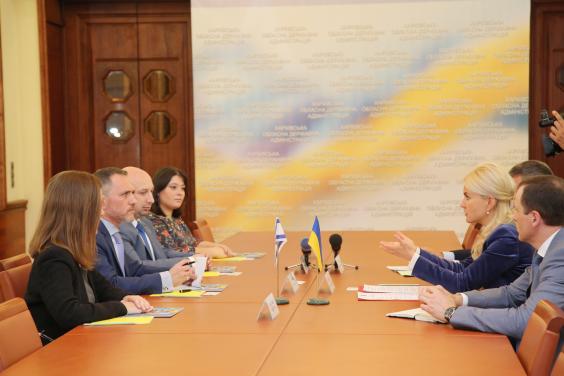 Юлія Світлична провела зустріч з радником Посольства Держави Ізраїль в Україні