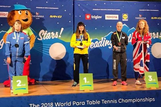 Марина Литовченко перемогла на чемпіонаті світу з паралімпійського настільного тенісу