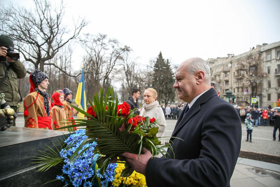 В Харькове отметили 205-ю годовщину рождения Тараса Шевченко