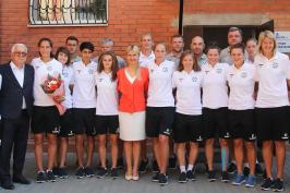 Юлія Світлична зустрілася з жіночою футбольною командою «Житлобуд-1»